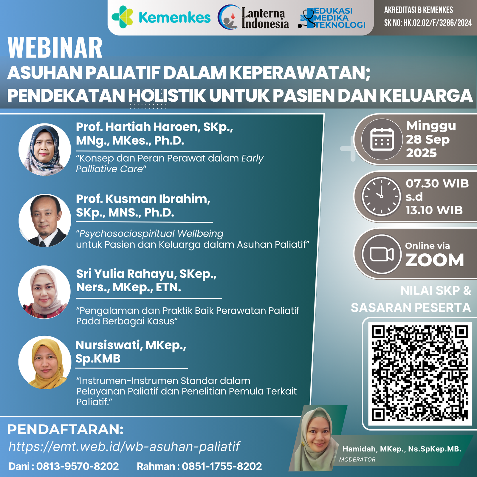 Webinar Ber-SKP Kemenkes Asuhan Paliatif Dalam Keperawatan Pendekatan Holistik Untuk Pasien Dan Keluarga
